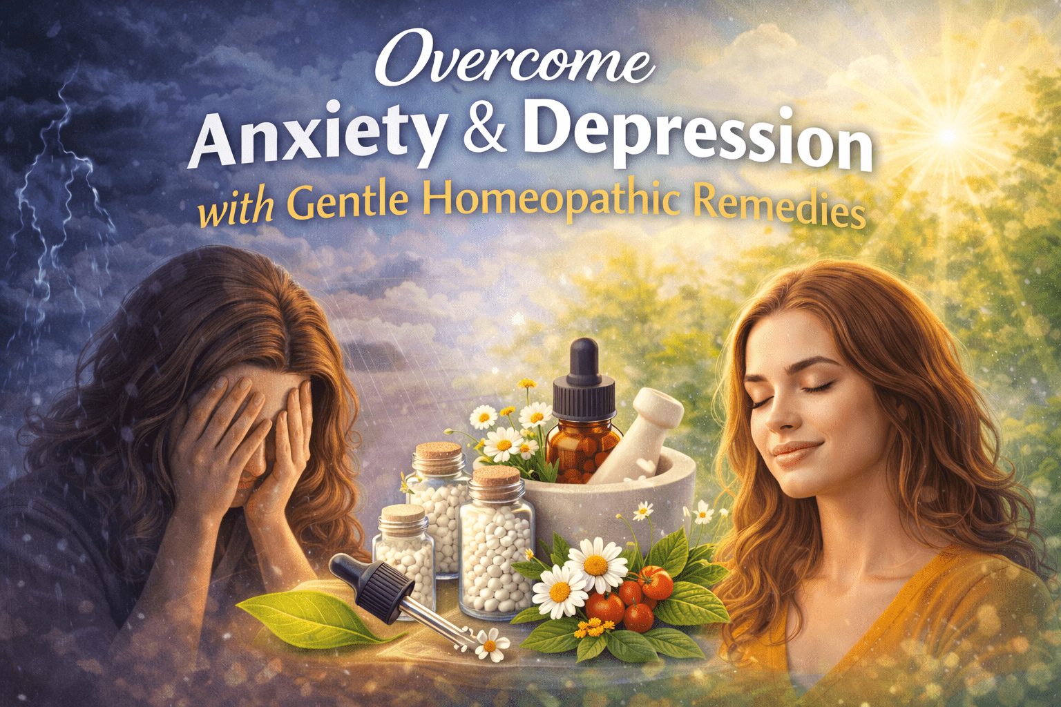 Overcome Anxiety & Depression with Gentle Homeopathic Remedies